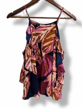 Mossimo Supply Co Tropical Floral Cold Shoulder Top – Medium